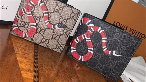 gucci supreme wallet replica|gucci wallet snake original.